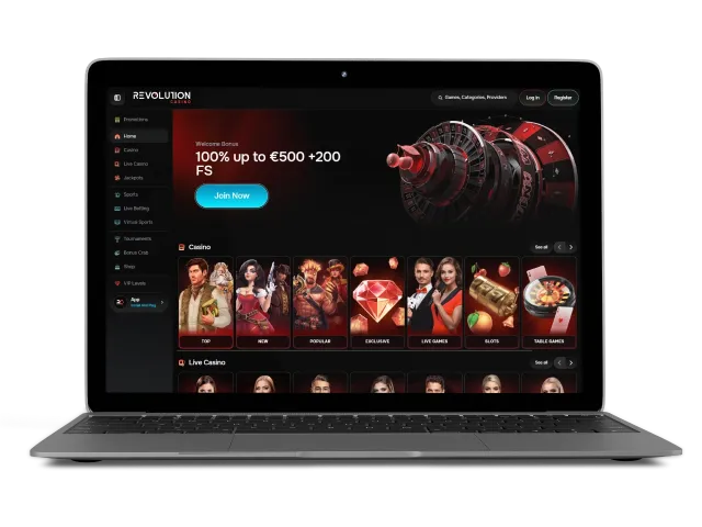 Revolution Casino Registration