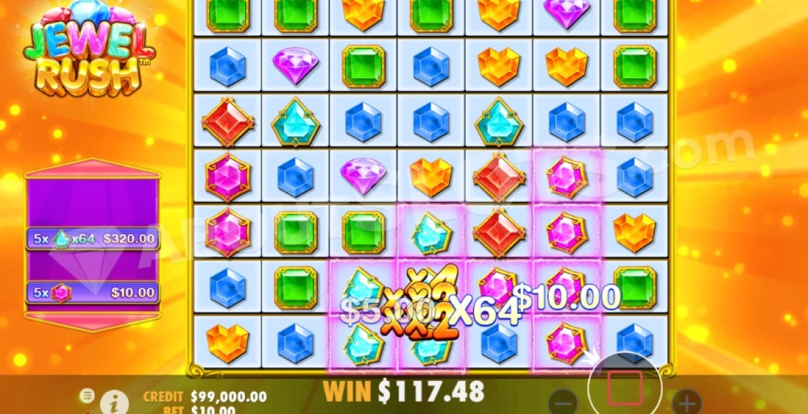 Play in Jewel Rush for free now | CasinoArab