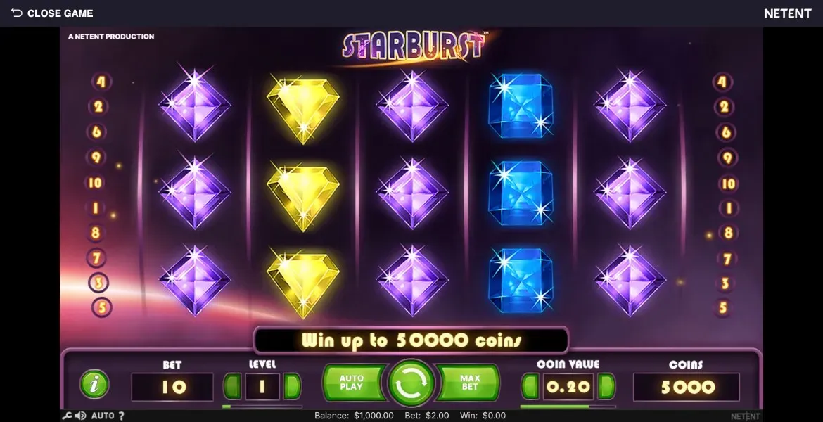 Play in Starburst for free now | CasinoArab