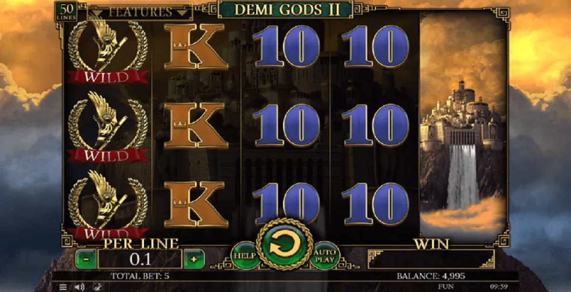Play in Book of Demi Gods II for free now | CasinoArab