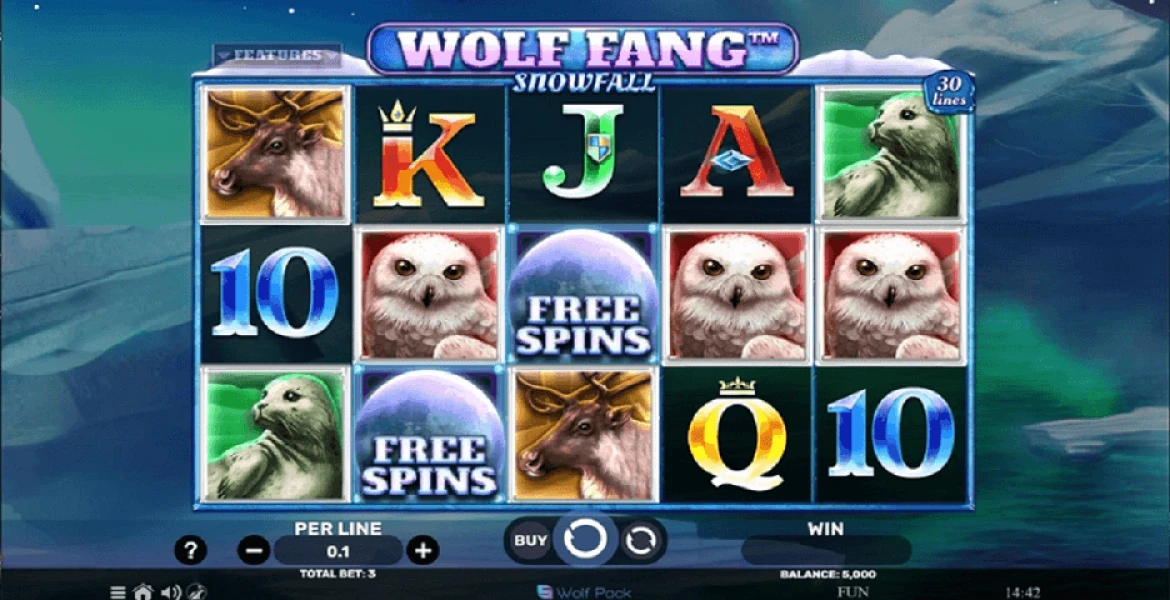 Play in Wolf Fang Winter Storm for free now | CasinoArab